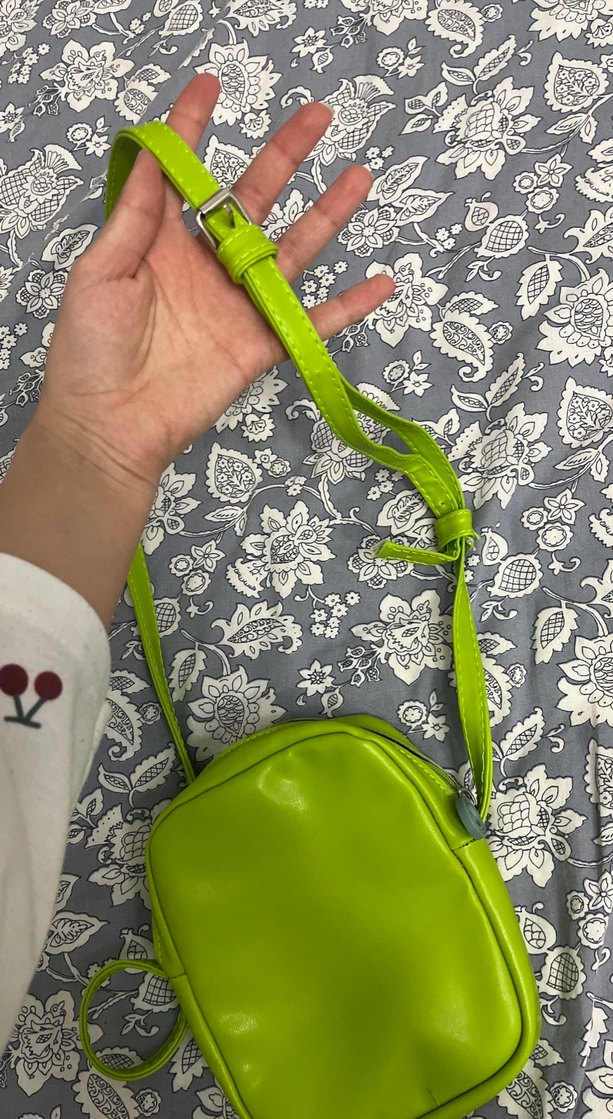 Yeşil Fermuarlı Kadın Çapraz Çanta - Görsel 4