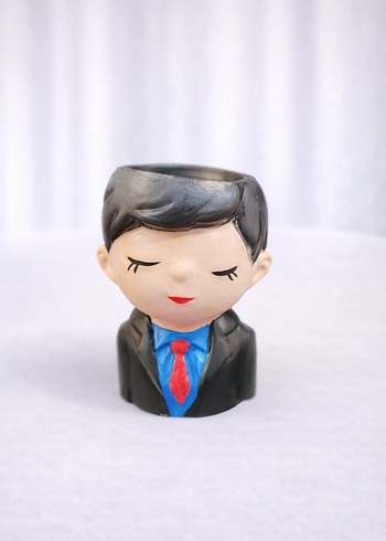 Pembe Çiçekli Kız Figürü - Görsel 6