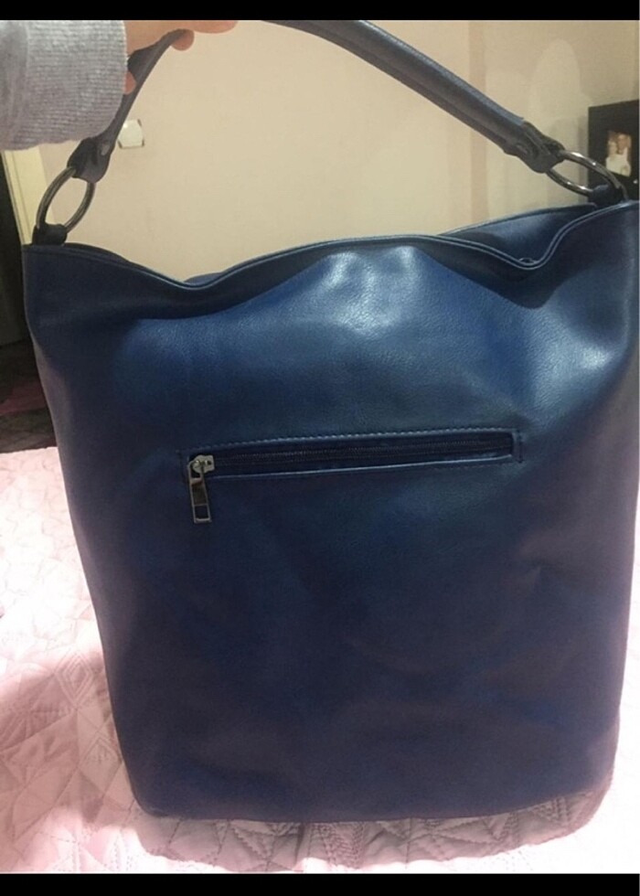 Lacivert çanta - Görsel 3