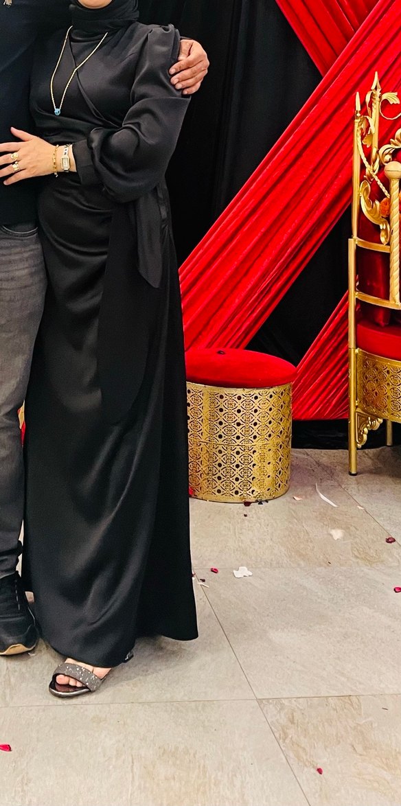 Tesettür Saten abiye - Görsel 3