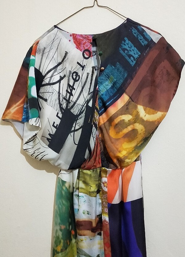 Desenli elbise - Görsel 2