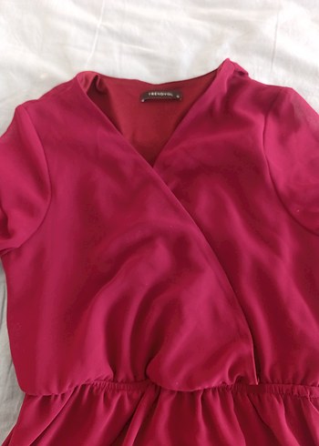 Bordo Midi Kadın Mezuniyet Elbisesi - Görsel 2