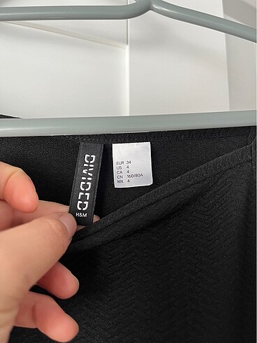 s Beden siyah Renk H&M günlük elbise.