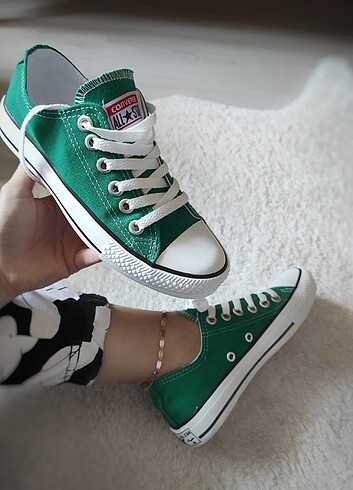 37 Beden yeşil Renk Converse kadın ayakkabı 