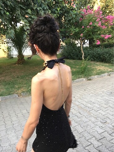 xs Beden siyah Renk Elbise