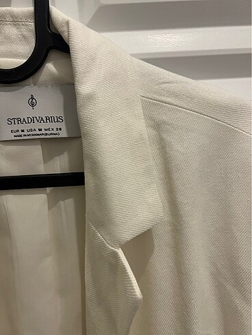 m Beden beyaz Renk Stradivarius blazer