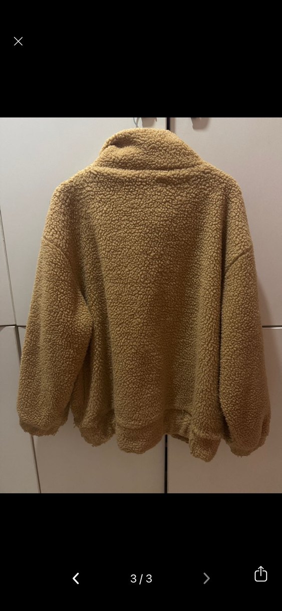 Kahverengi Peluş Kadın Ceket - Görsel 2