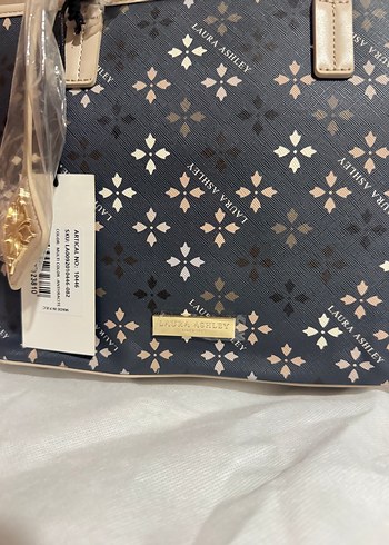 Laura Ashley Gri Desenli Kadın Çanta - Görsel 5