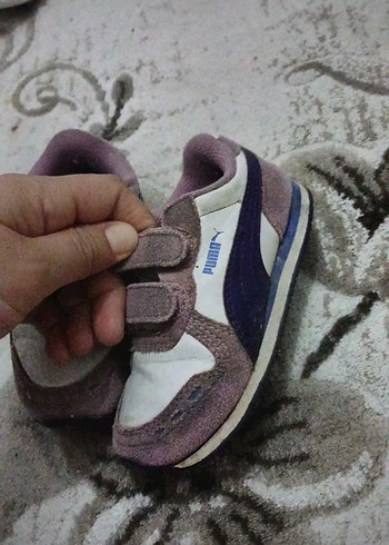 Kız Çocuk Mor Süet Cırt Cırtlı Spor Ayakkabı - Görsel 2