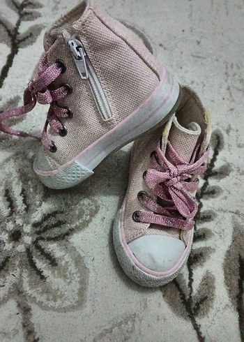 Kız Çocuk Pembe Yılan Desenli Sneakers - Görsel 2