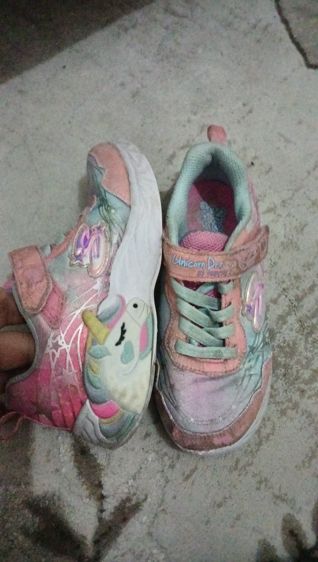 Kız Çocuk Pembe Bağcıklı ve Cırt Cırtlı Spor Ayakkabı - Görsel 2