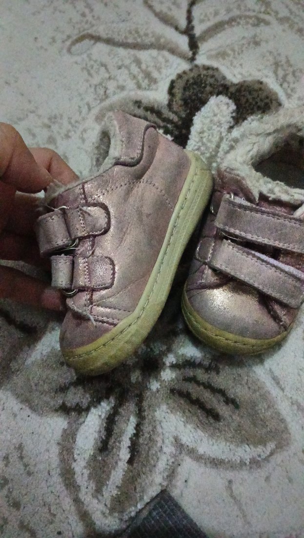 Kız Bebek Pembe Kürklü İlk Adım Ayakkabısı - Görsel 2