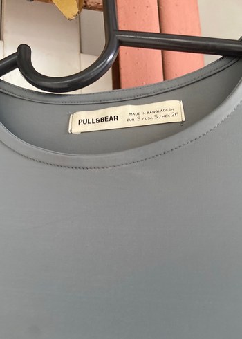 s Beden Gri Uzun Kollu Yüksek Yaka Kadın Elbise