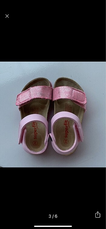 24 Beden Superfit pembe sandalet