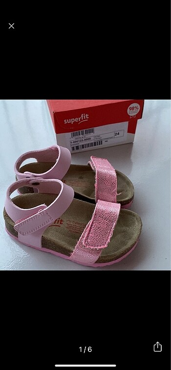 Superfit pembe sandalet