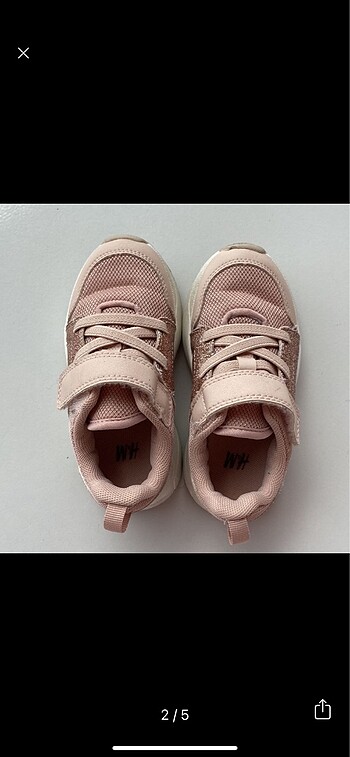 H&M H&M pembe simli spor ayakkabı