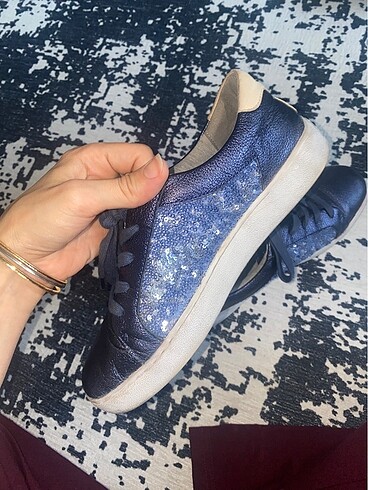 Nine west lacivert pullu sneakers