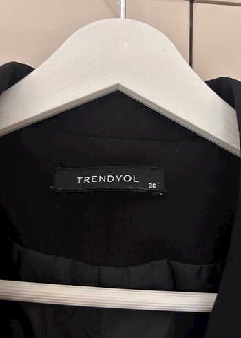 Trendyol & Milla Siyah Midi Kadın Blazer Ceket