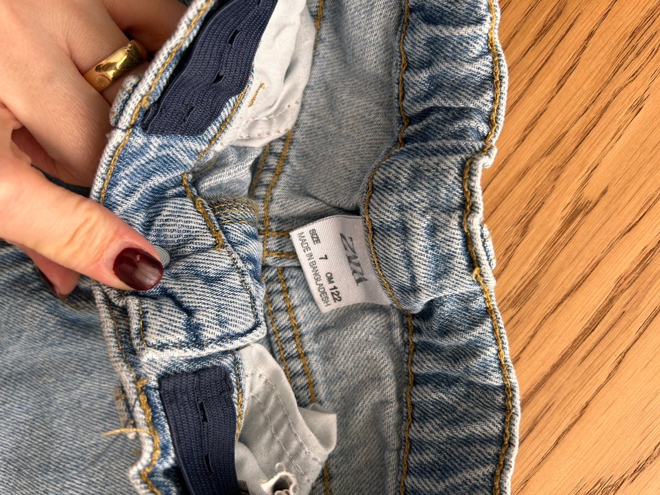 Erkek Çocuk Bol Kesim mavi Kot Pantolon - Görsel 2