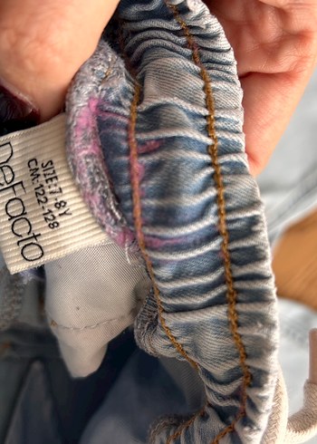 Düğmeli mavi Erkek Çocuk Kot Pantolon - Görsel 2