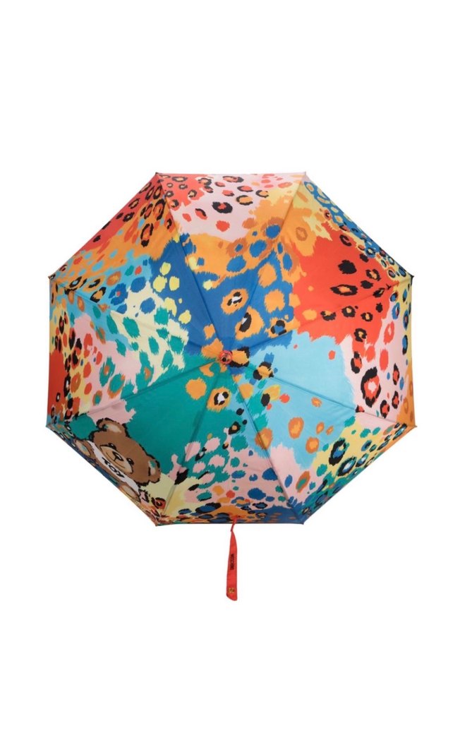Moschino leopard-print umbrella şemsiye - Görsel 2