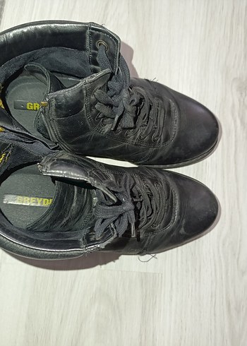 Siyah Deri Bot GREYDER - Görsel 2