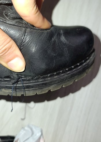 Siyah Deri Bot GREYDER - Görsel 5