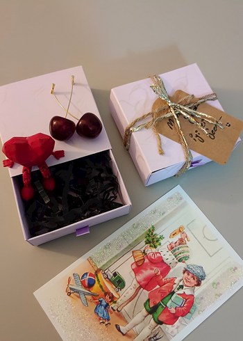 Bordo Renkli Hediyelik Set - Görsel 4