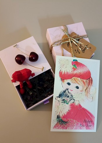 Pembe Hediyelik Set ve Kart - Görsel 4