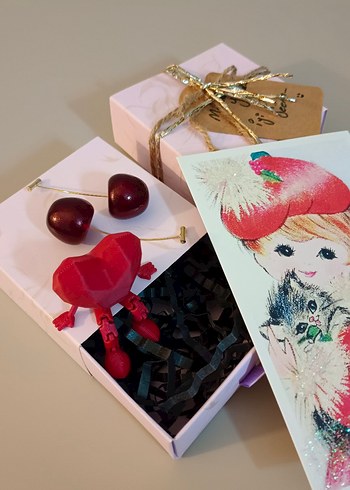 Pembe Hediyelik Set ve Kart - Görsel 5