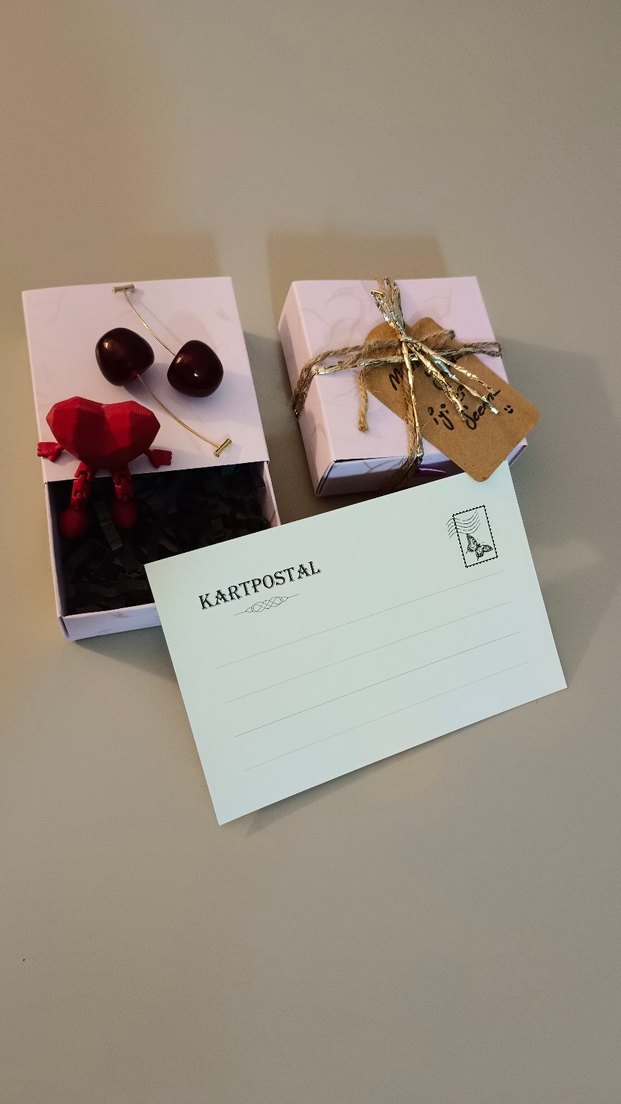 Pembe Hediyelik Set ve Kart - Görsel 2