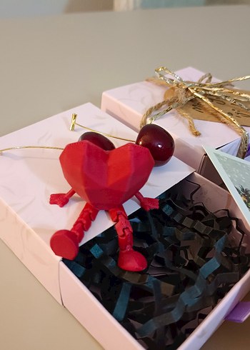 Bordo Kiraz Küpe Hediye Kutusu - Görsel 5