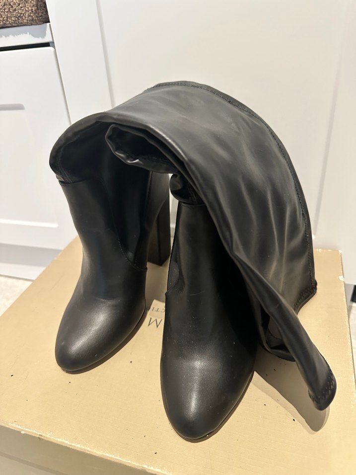 Kadın Siyah ipeyol deri çizme - Görsel 2