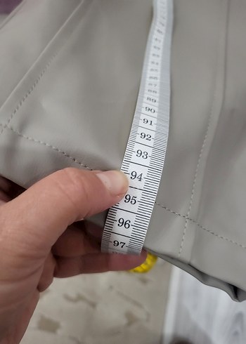 Vizon Suni Deri Havuç Pantolon - Görsel 4