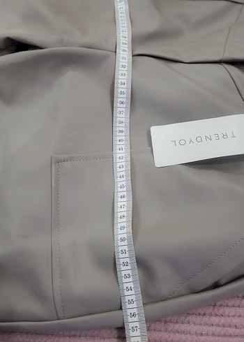 Vizon Suni Deri Havuç Pantolon - Görsel 3