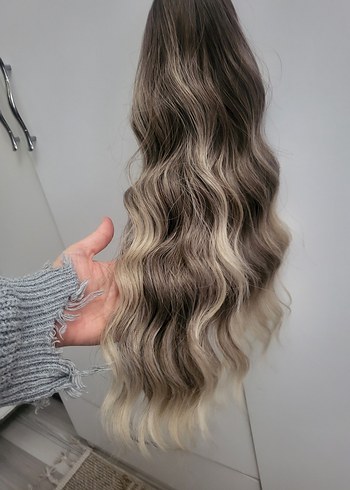 İTHAL OMBRELİ DALGALI POSTİŞ - Görsel 4