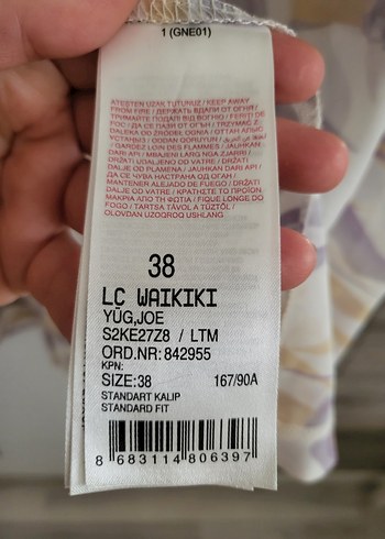 Batik Desenli Şifon Plaj Elbisesi Kaftan Tunik - Görsel 8