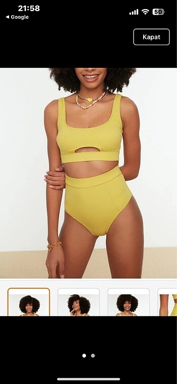 Trendyol & Milla Milla cut kesim bikini üst