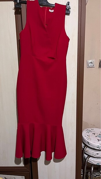 Famelin Kırmızı balık model elbise