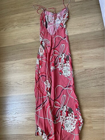 xs Beden pembe Renk #Zara midi elbise