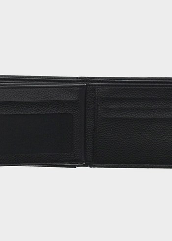 Kiğılı Düz Siyah Erkek Cüzdanı - Görsel 2