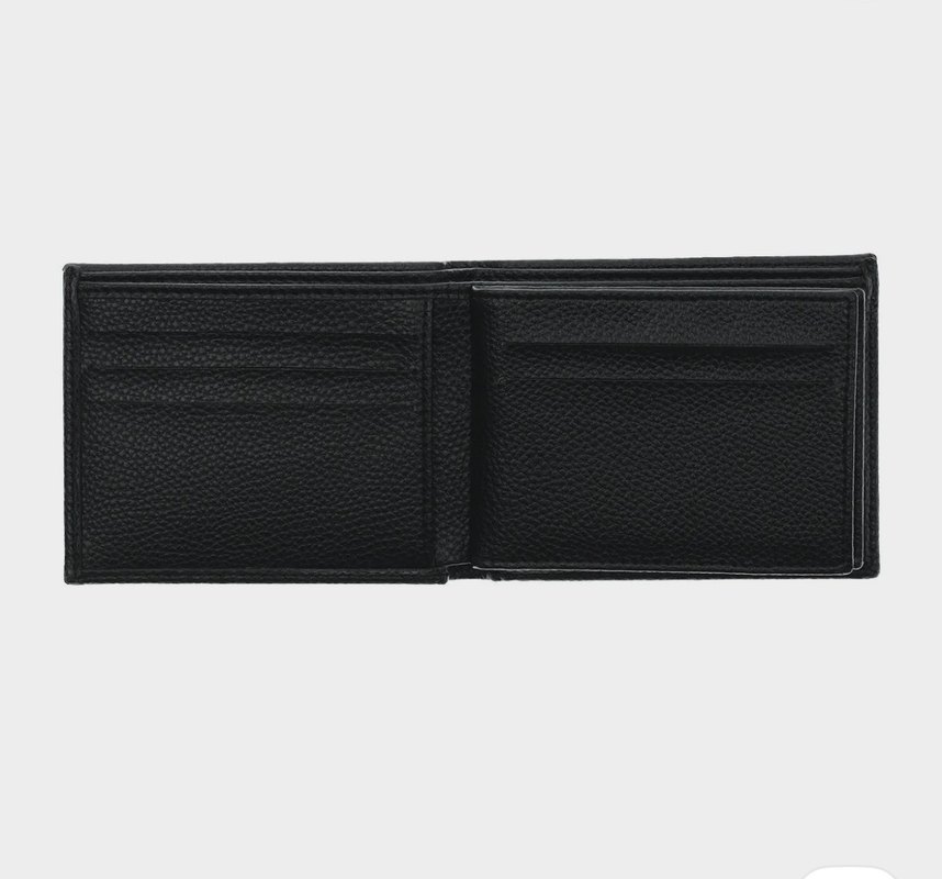 Kiğılı Düz Siyah Erkek Cüzdanı - Görsel 4
