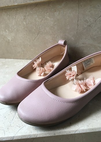 Kız Çocuk Pembe Fırfırlı Babet - Görsel 2