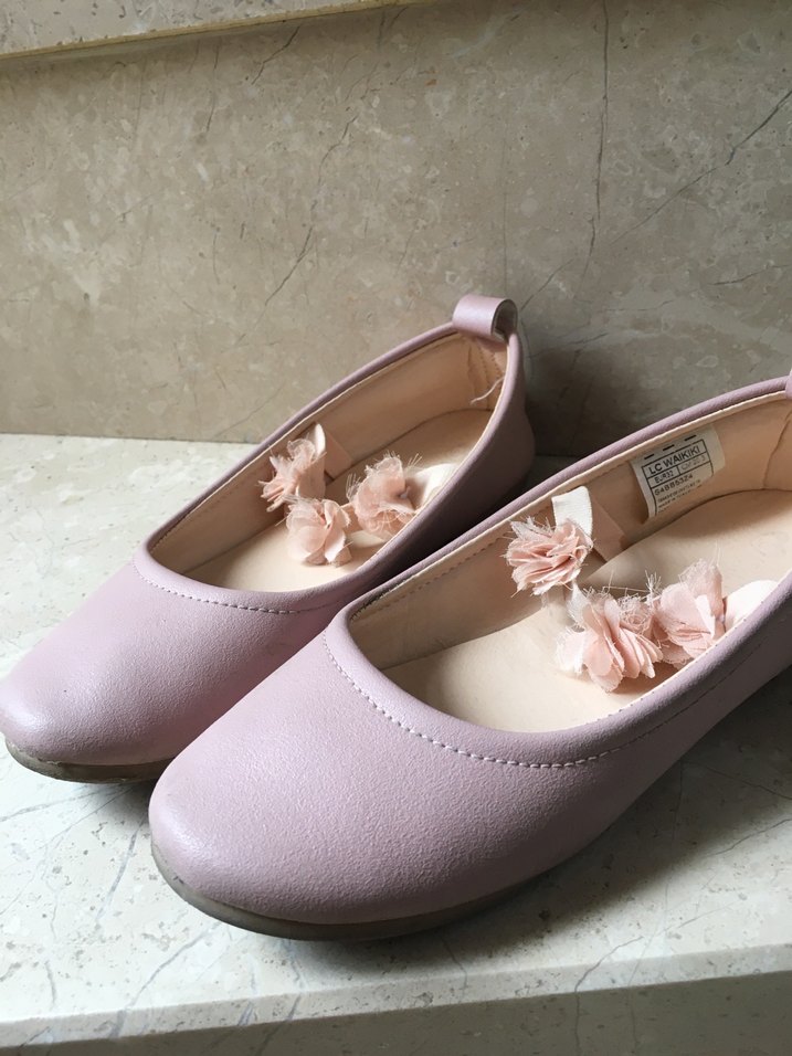 Kız Çocuk Pembe Fırfırlı Babet - Görsel 2