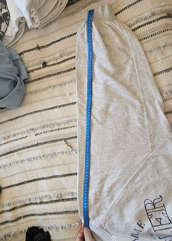 Kadın Gri Baskılı Oversize Sweatshirt - Görsel 8