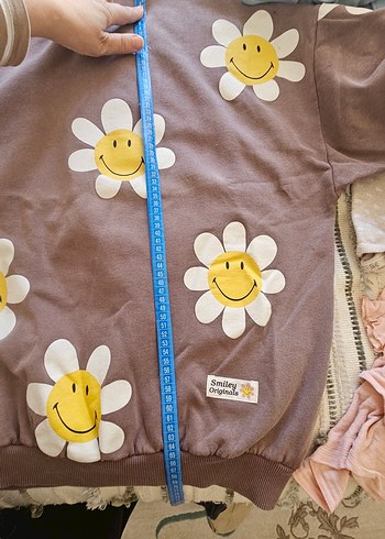 Çiçek Desenli Bohem Tarz Sweatshirt - Görsel 7