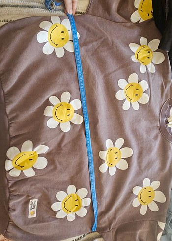 Çiçek Desenli Bohem Tarz Sweatshirt - Görsel 5