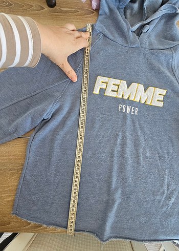 Mavi Kadın Kapüşonlu Sweatshirt - Görsel 6