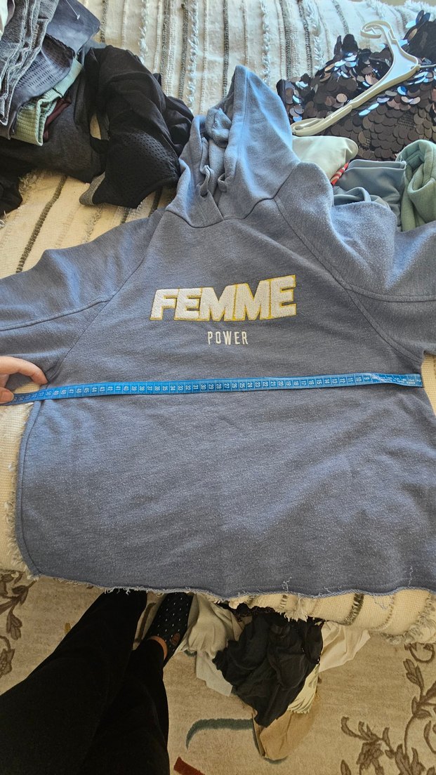 Mavi Kadın Kapüşonlu Sweatshirt - Görsel 5