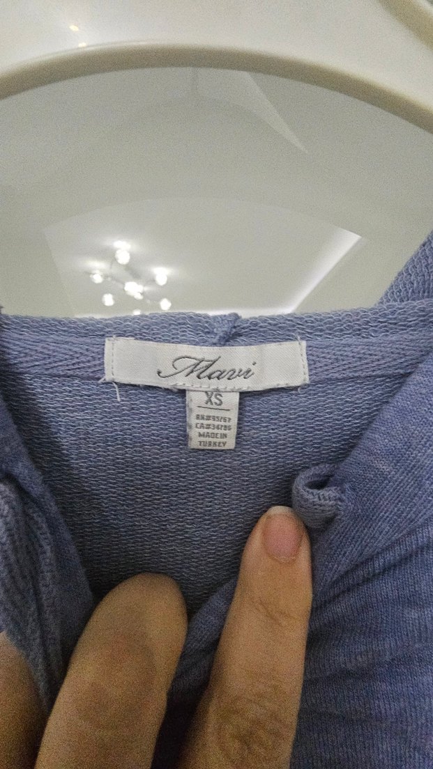 Mavi Kadın Kapüşonlu Sweatshirt - Görsel 4